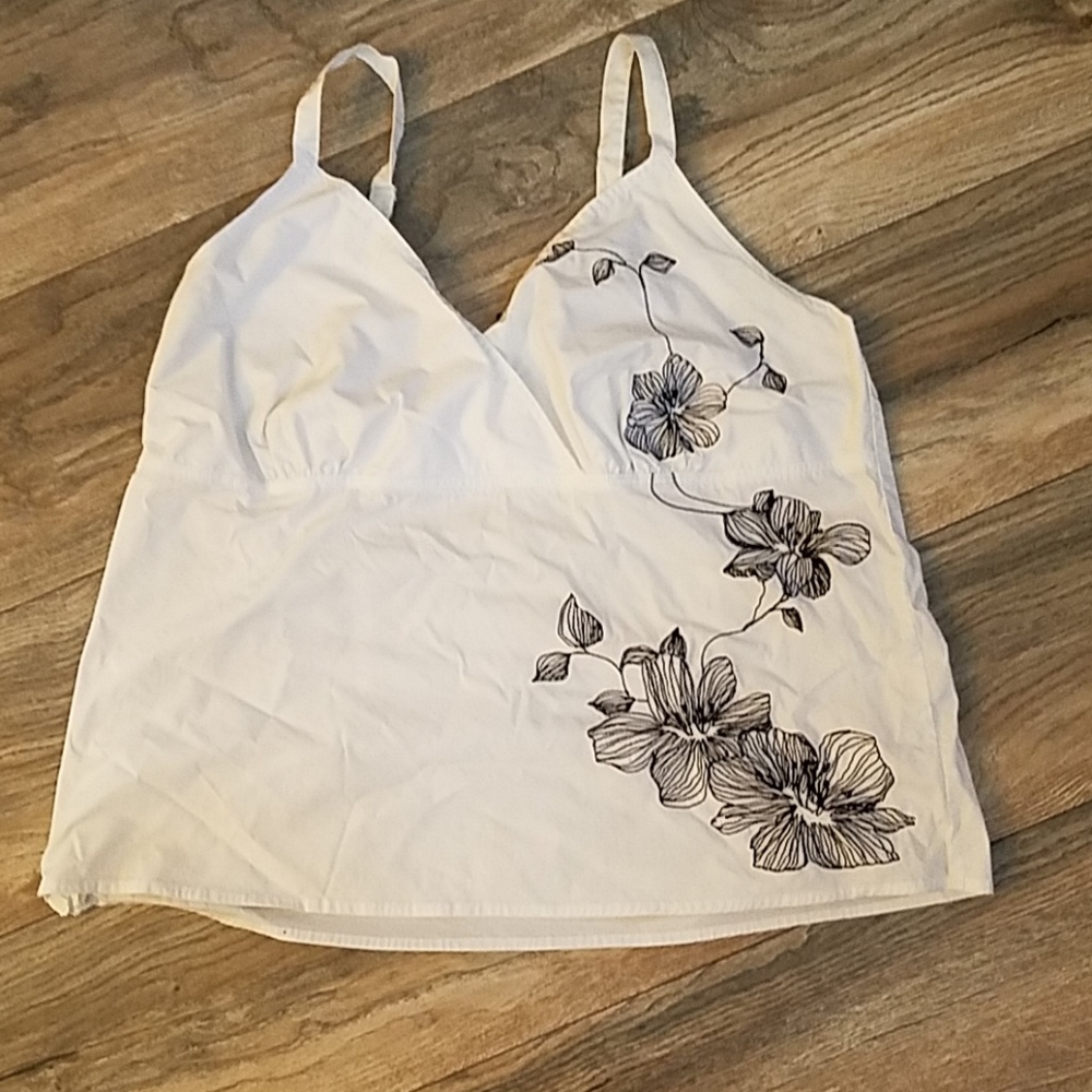 Embroidered Halter Top